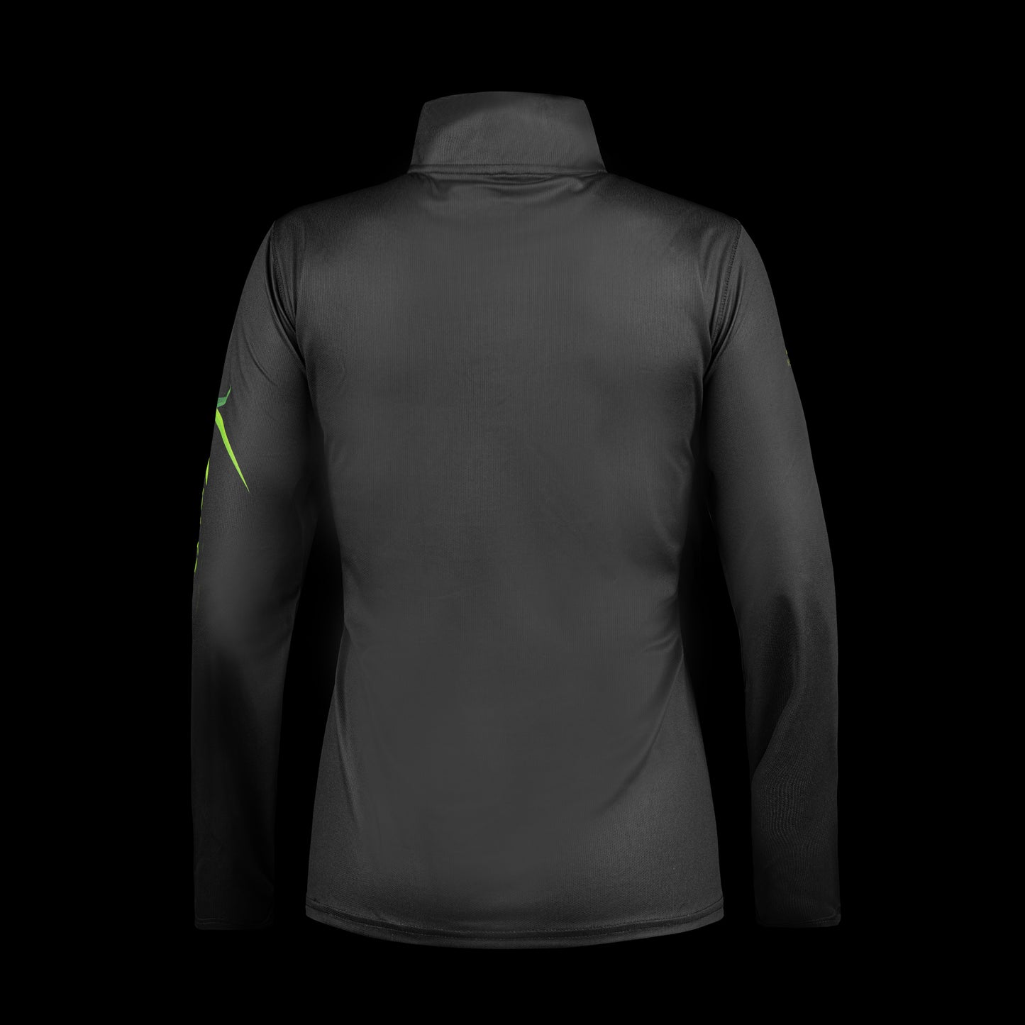 Back view of womens  repreve pullover black