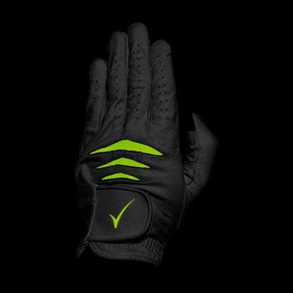 Through Touch Golf Glove - Black/Green