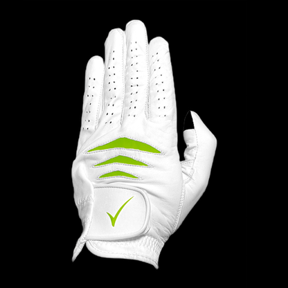 Through Touch Golf Glove - White/Green